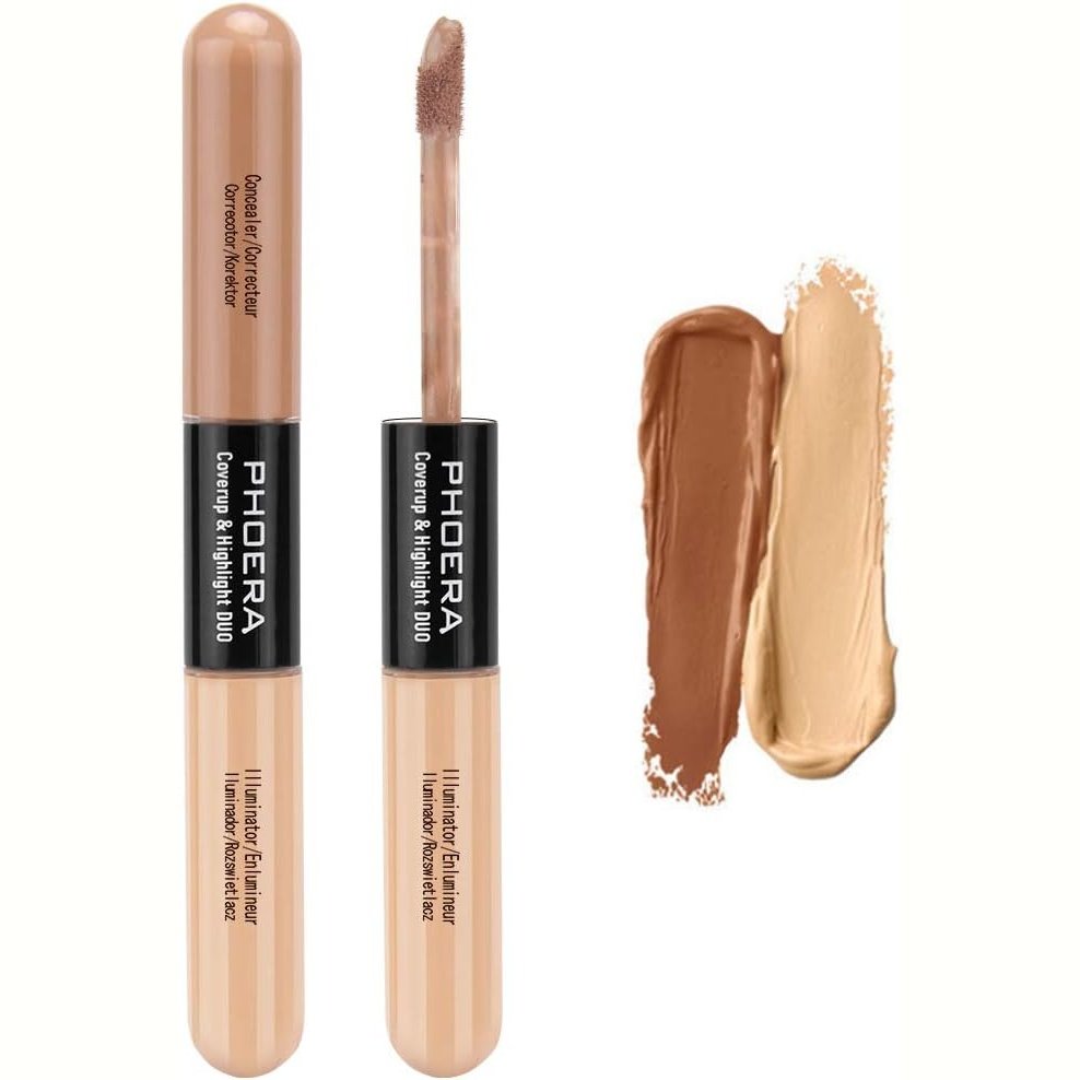 PHOERA Vegan Full Coverage Concealer Palette, Long-Lasting Matte Finish, Shade 102# Almond/Light