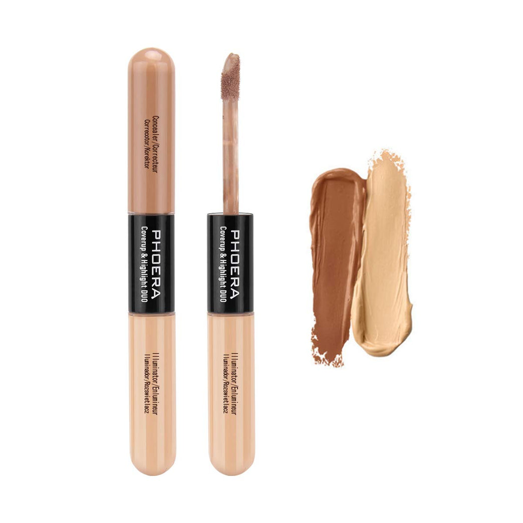 PHOERA Vegan Full Coverage Concealer Palette, Long-Lasting Matte Finish, Shade 102# Almond/Light