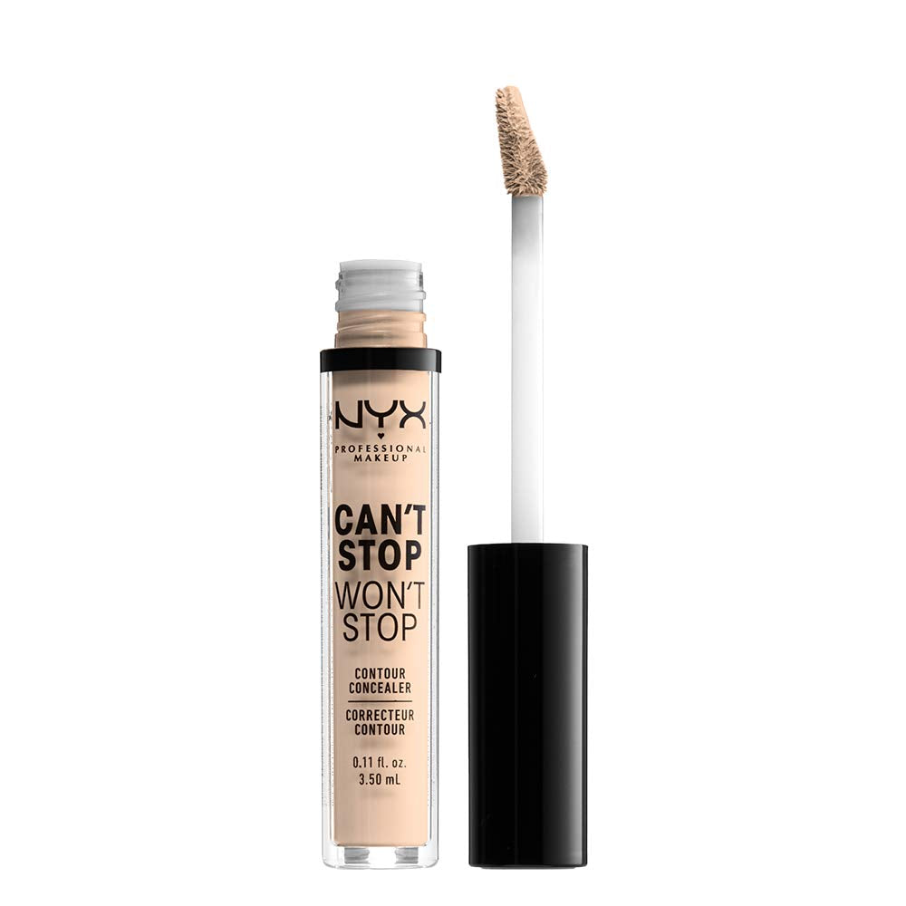 NYX Professional Makeup Can't Stop Won't Stop Light Ivory Concealer, Full Coverage, Matte Finish, 3.50 ml