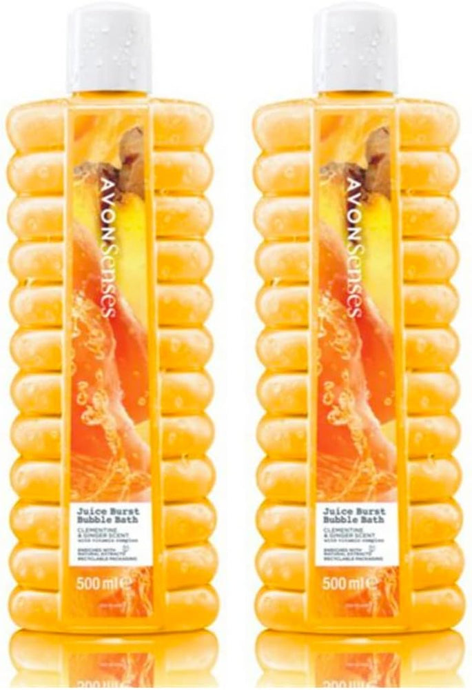 New Juicy Orange Juice Burst Bubble Bath - 2 x 500ml