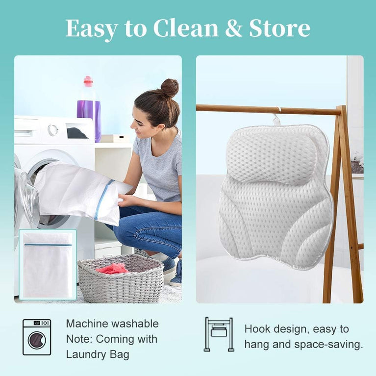 Luxury 4D Air Mesh Bath Pillow for Ultimate Relaxation