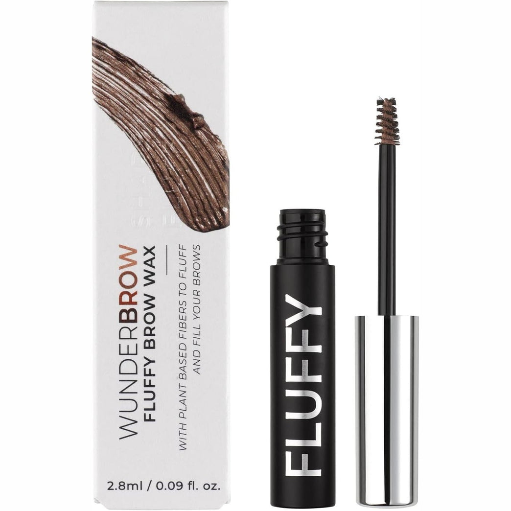 WUNDERBROW Vegan Brow Wax, Nourishing Waterproof Eyebrow Wax with Long-Lasting Hold, Fortified with Jojoba and Argan Oil - Brunette Shade