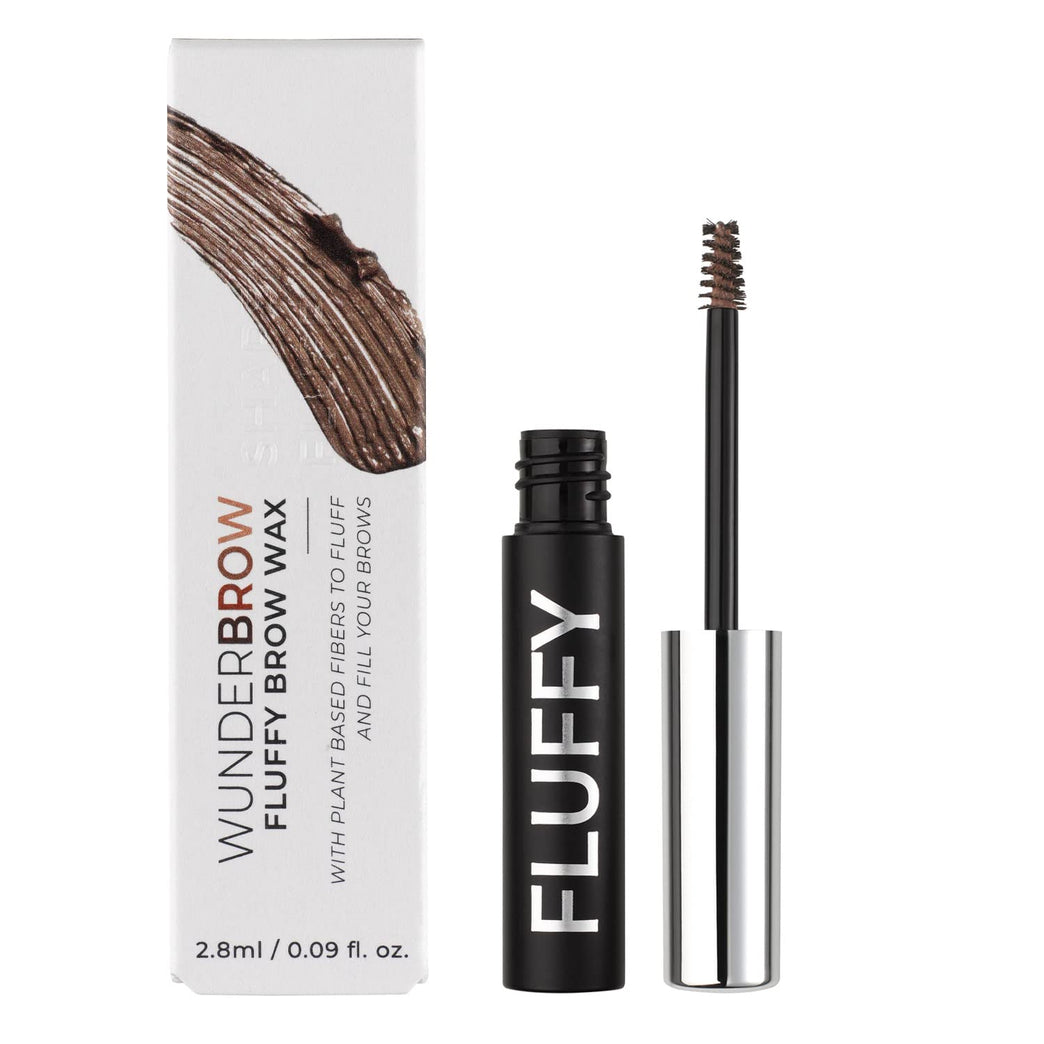 WUNDERBROW Vegan Brow Wax, Nourishing Waterproof Eyebrow Wax with Long-Lasting Hold, Fortified with Jojoba and Argan Oil - Brunette Shade