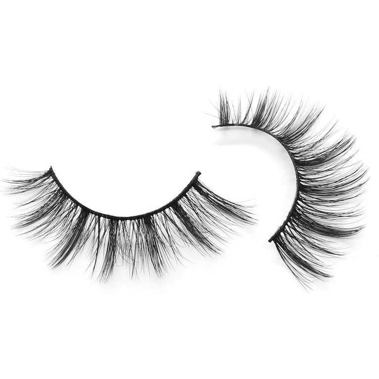 Ultra-Natural 3D Faux Mink Eyelashes - 5 Pairs of Reusable, Soft, Fluffy and Full False Lashes for Everyday Glamour