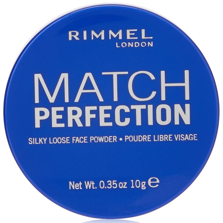 Rimmel London Perfection Match Transparent Face Powder, Dermatologically Tested, 10g