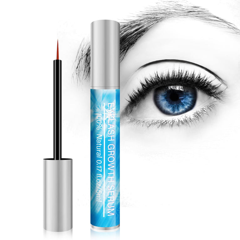 Ultra-Potent 5ML Eyelash and Eyebrow Growth Serum - Natural Enhancer for Longer, Fuller, and Stronger Lashes & Brows