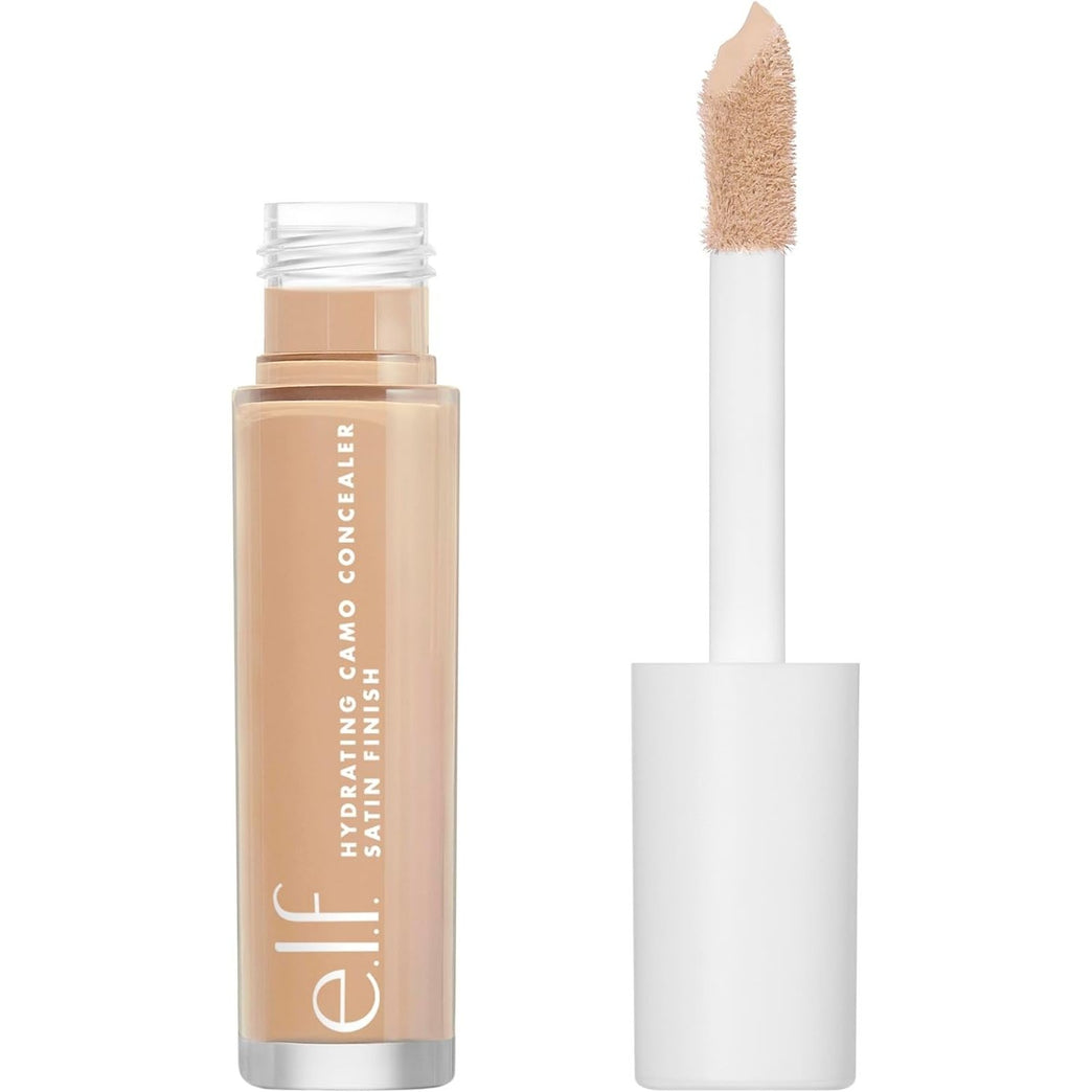 e.l.f Flawless Finish Hydrating Satin Camo Concealer in Medium Warm with Precision Wand Applicator