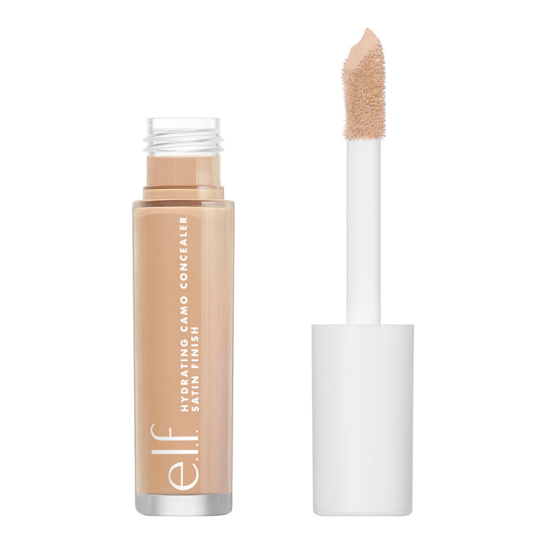 e.l.f Flawless Finish Hydrating Satin Camo Concealer in Medium Warm with Precision Wand Applicator