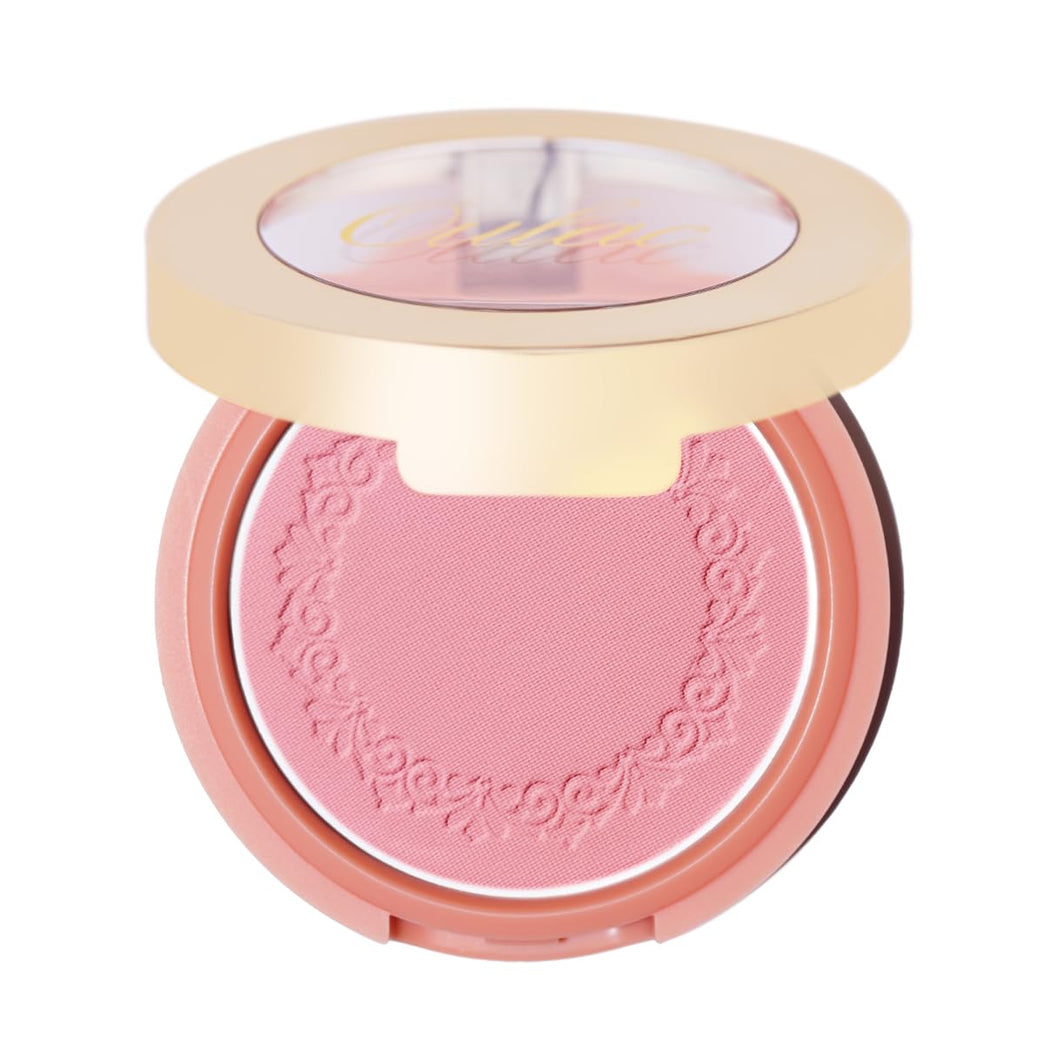 Oulac Baby Pink Vegan Mineral Blush - Customizable Radiance for Cheeks