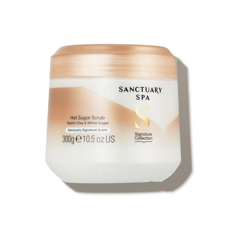 Sanctuary Spa Hot Sugar Scrub: Organic Sugar Body Exfoliator, Vegan & Cruelty-Free - 300 ml