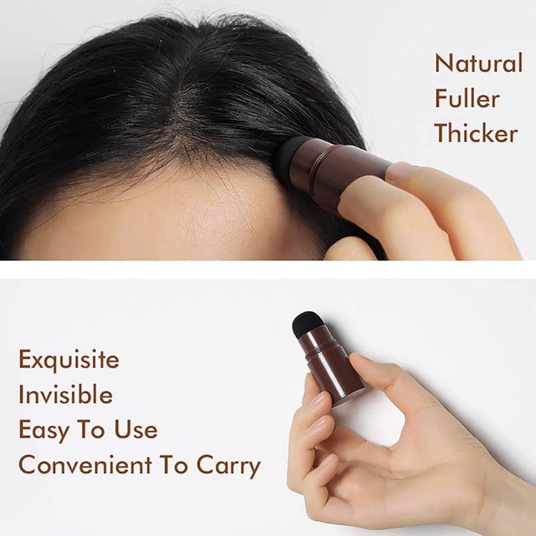 Hair Powder - Hair Fibres Hair Loss Treatment - Quickly Cover Hairline - Waterproof and Sweatproof Hairline Cover for Thinning Hair - White Hair Spray Temporary - Grey Hair Root Concealer (Dark Brown)