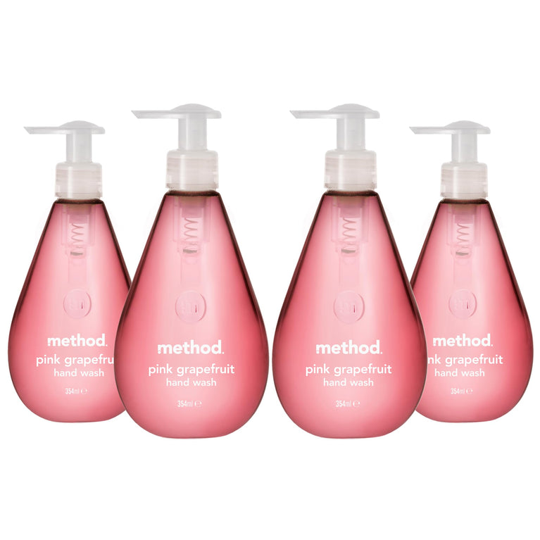 Method Pink Grapefruit Hand Wash, Pack of 4, 354ml