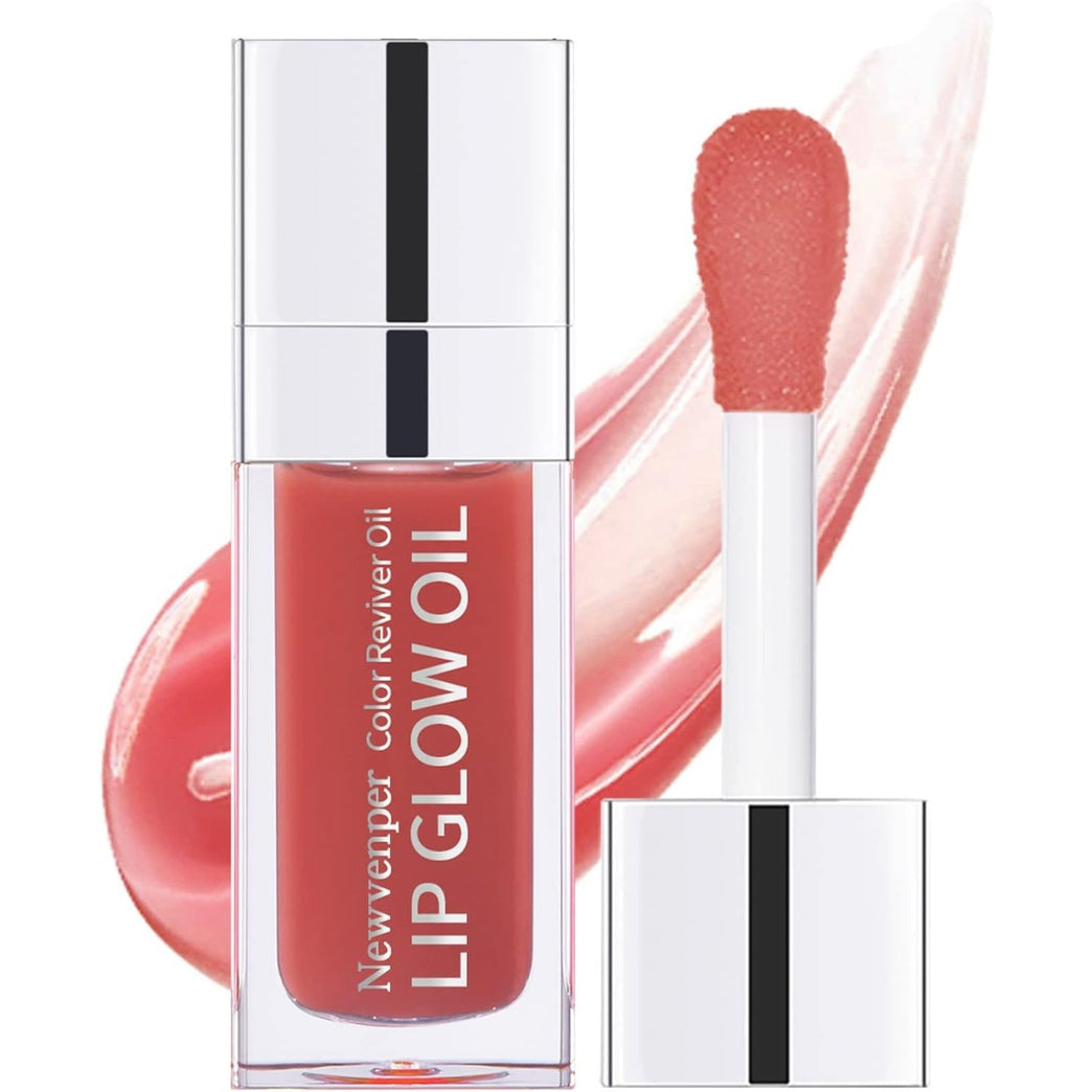 Luxurious Lip Plumper Gloss Oil for Nourishing and Hydrating Dry Lips with Easy-to-Use Big Brush - 02#