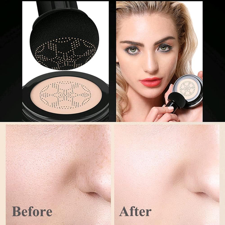 Hydrating Mushroom Sponge CC Cream - Durable, Flawless Coverage Makeup