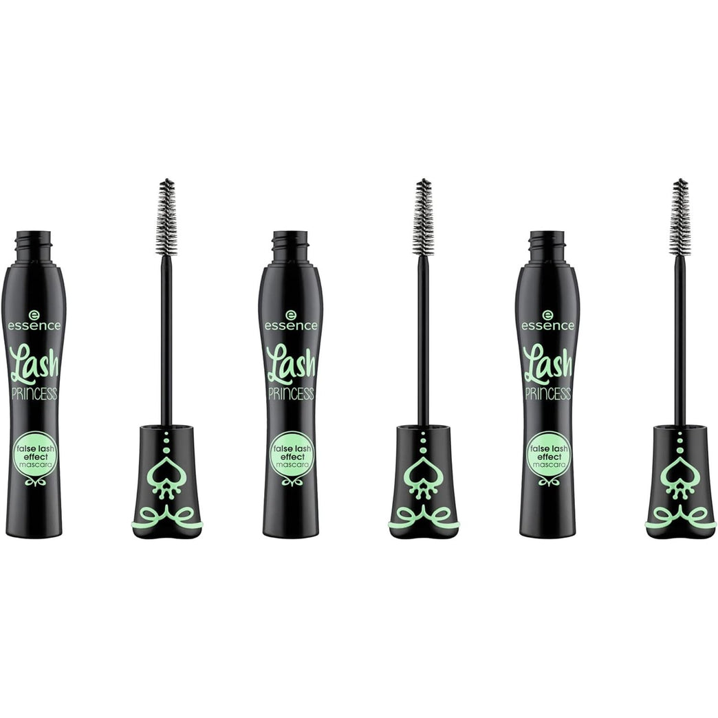 Essence Princess Enchanting False Lash Effect Mascara - 3 Pack - Black, Vegan, Paraben-Free, Fragrance-Free (3 x 12 ml)