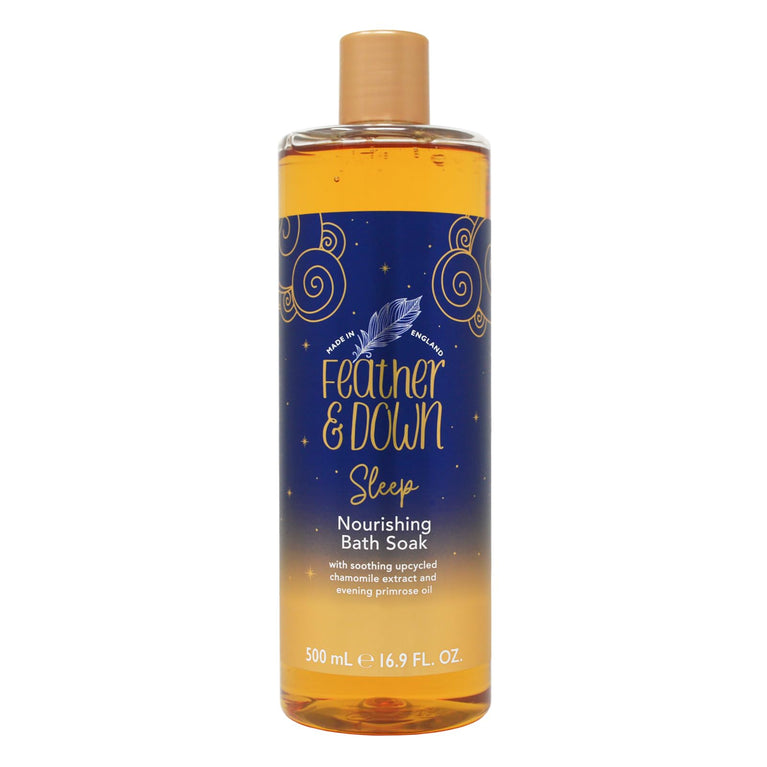 Nourishing Lavender and Chamomile Bath Soak (500ml) with Evening Primrose Oil - Sleep Blend for Tranquility and Relaxation.