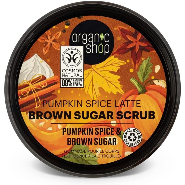 Organic Shop Pumpkin Spice Latte Body Scrub with Brown Sugar - 250ml