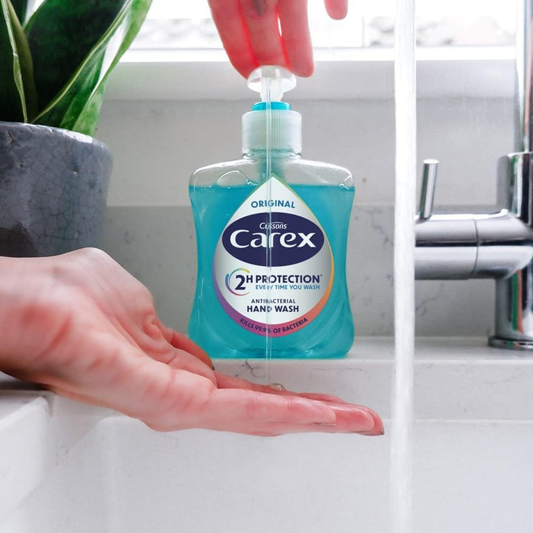 Carex Dermacare Sensitive Antibacterial Hand Wash, Gentle and Moisturizing, Pack of 6 x 250ml