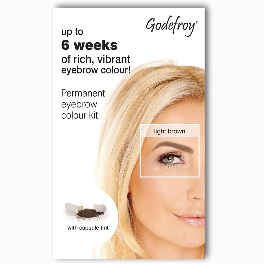 Godefroy Quick-Developing Light Brown Eyebrow Tint for Grey Coverage