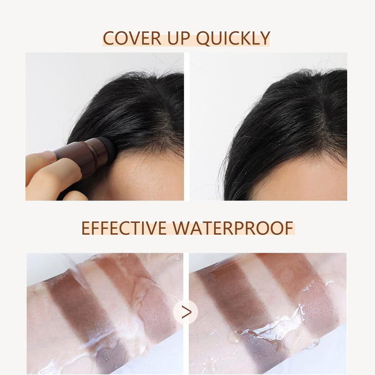 Hair Powder - Hair Fibres Hair Loss Treatment - Quickly Cover Hairline - Waterproof and Sweatproof Hairline Cover for Thinning Hair - White Hair Spray Temporary - Grey Hair Root Concealer (Dark Brown)