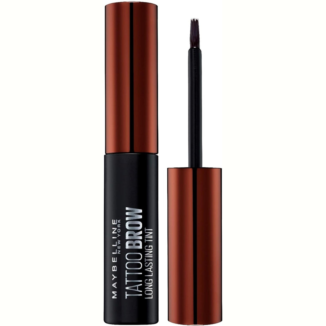 Maybelline New York Dark Brown Waterproof Eyebrow Gel Tint, Semi-Permanent Tattoo Brow Peel Off, Lasts Up to 72 Hours