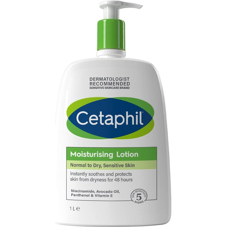 Nourishing Cetaphil Moisturising Lotion for Normal to Dry, Sensitive Skin, 1L