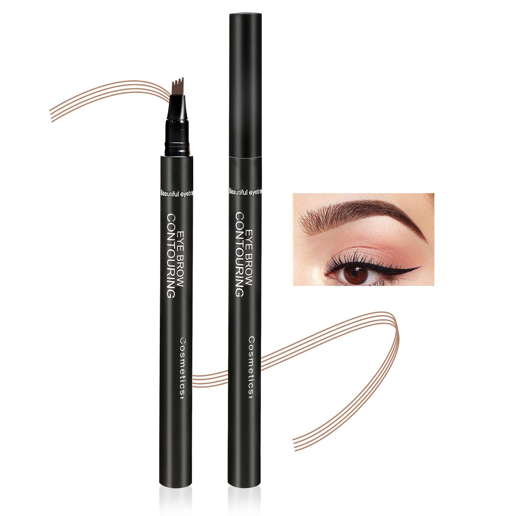 Boobeen Precision Eyebrow Pen with Waterproof Liquid Brow Pencil for Natural and Defined Eyebrow Makeup