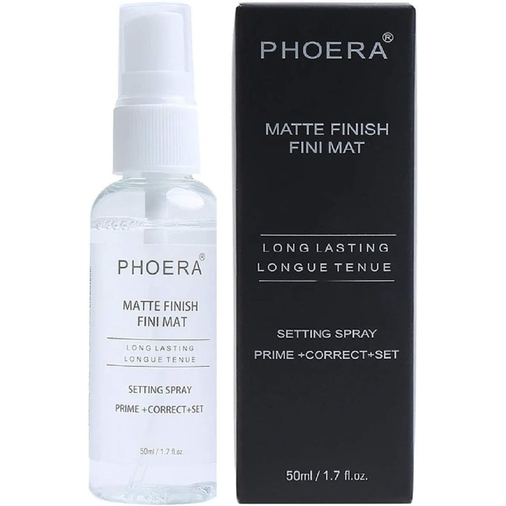 AQUAPURITY Phoera 3-in-1 Makeup Setting Spray - Matte Finish Primer, Corrector, and Sealant