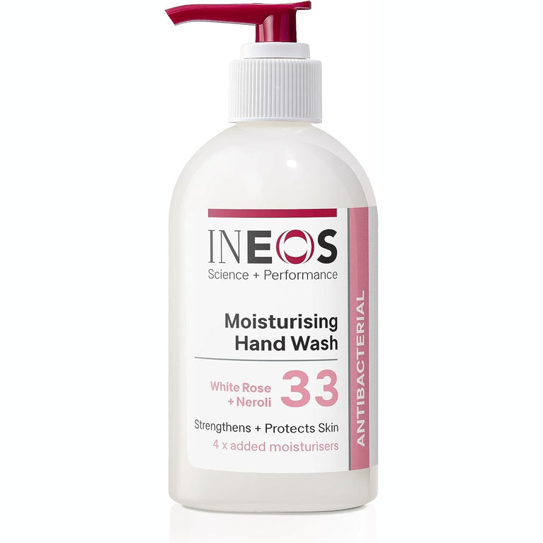 Luxurious INEOS Antibacterial White Rose + Neroli Hand Soap - 250ml (Pack of 6)