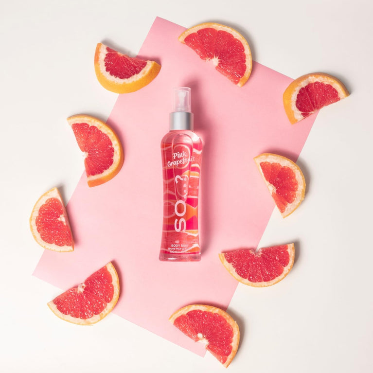 So…? Women's Pink Grapefruit Body Mist - Long-Lasting Fragrance Spray