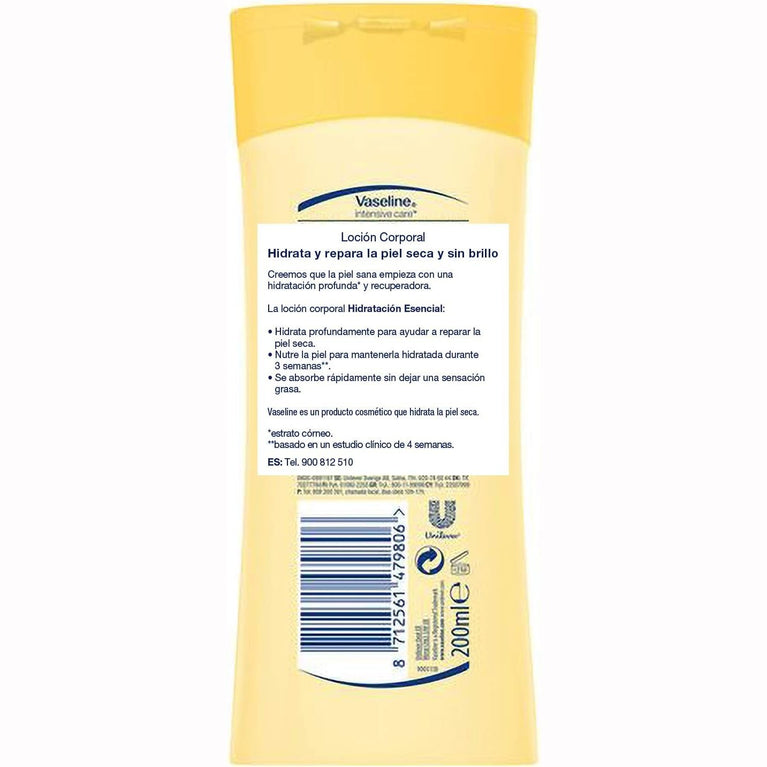 Vaseline Essential Healing Body Lotion, 200ml