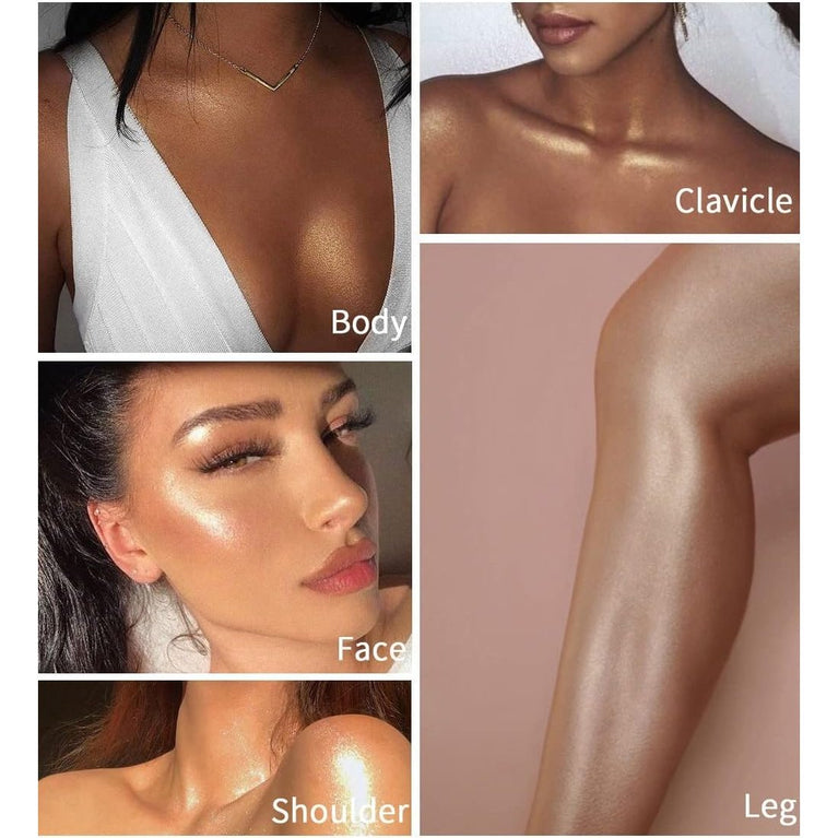 Glowing Radiance Body Luminizer: Moisturizing Shimmer Cream for Face & Body, All Skin Types, Long-lasting, Transfer-Resistant, Bronzer Highlighter in #03 Bronze Gold