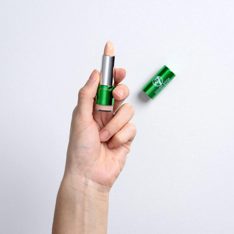 W7 Tea Tree Oil Infused Concealer Stick - Blemish & Redness Cover-Up - Lightweight, Long-Lasting Makeup (Light/Medium Shade)