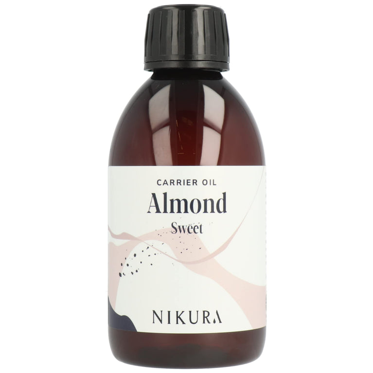 Nikura Sweet Almond Oil - 250ml | Multi-Purpose Skin and Hair Oil with Vitamin E | Natural, Vegan & UK | BPA Free