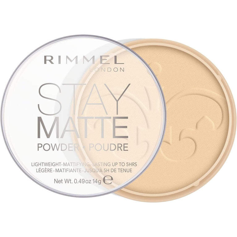 Rimmel Matte Finish Transparency Powder - Lightweight, Long-lasting, 14g