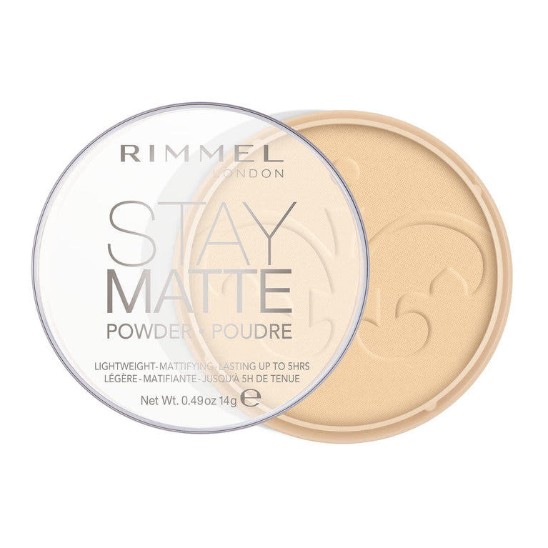 Rimmel Matte Finish Transparency Powder - Lightweight, Long-lasting, 14g