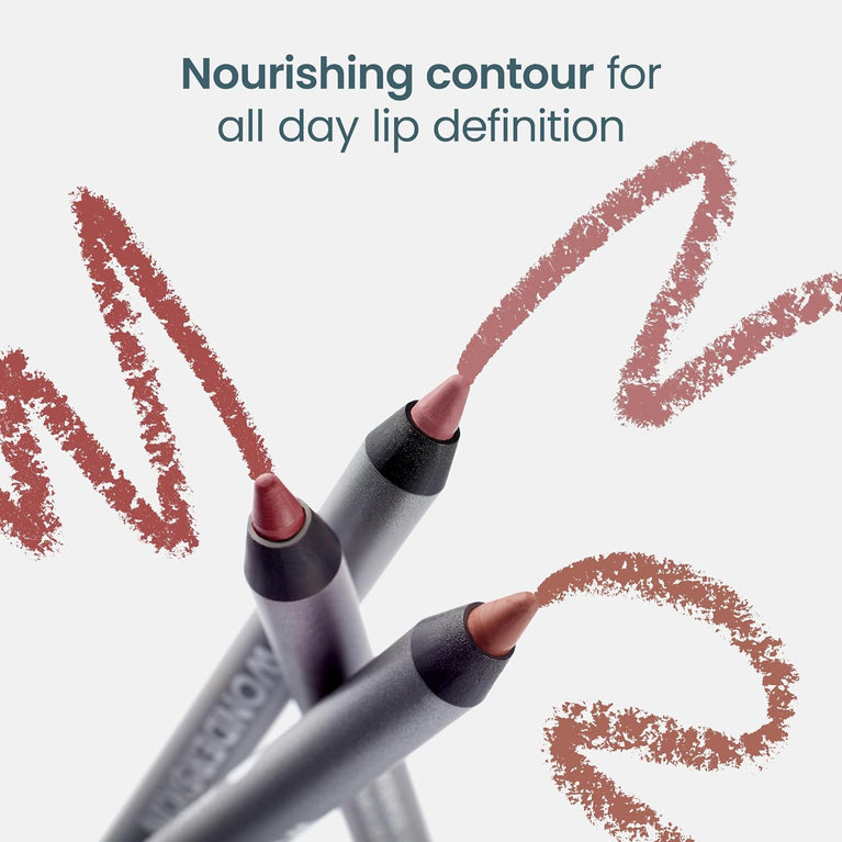 Wonderskin 360 Dimensional Lip Liner Pencil - Hydrating and Smudge-Proof Lip Contour in Saddle Shade, Vegan and Cruelty-Free