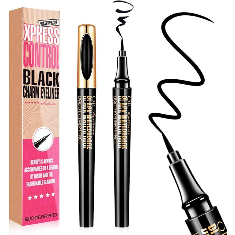 NICEMOVIC Precision Liquid Eyeliner - Ultra-Thin, Waterproof, Long-Lasting, and Smudgeproof Eye Makeup Tool in Elegant Black