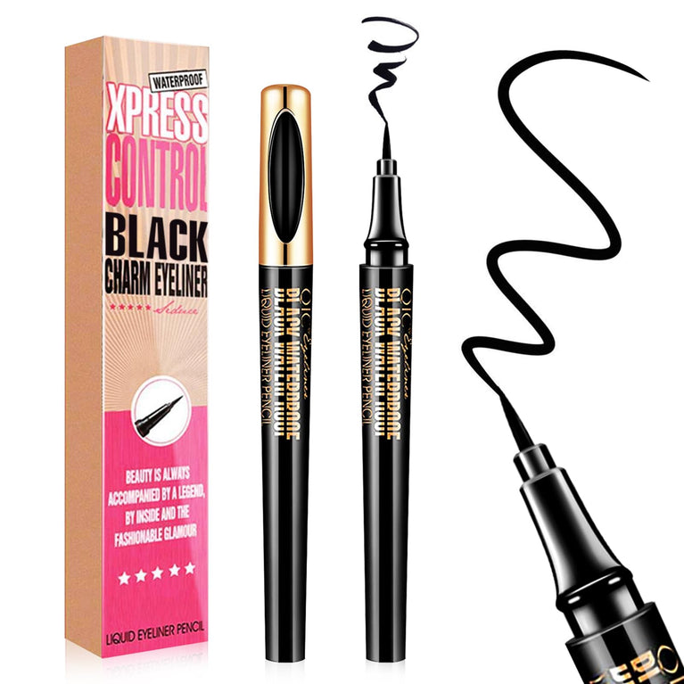 NICEMOVIC Precision Liquid Eyeliner - Ultra-Thin, Waterproof, Long-Lasting, and Smudgeproof Eye Makeup Tool in Elegant Black