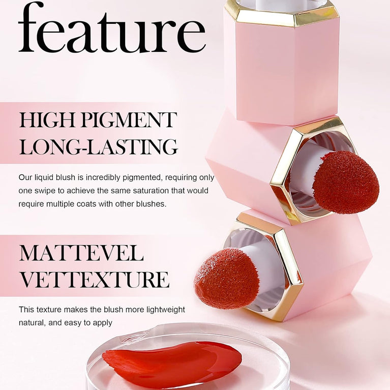 HERBENJOY Matte Velvet Mist Cream Blush - Specially Formulated for Mature Skin