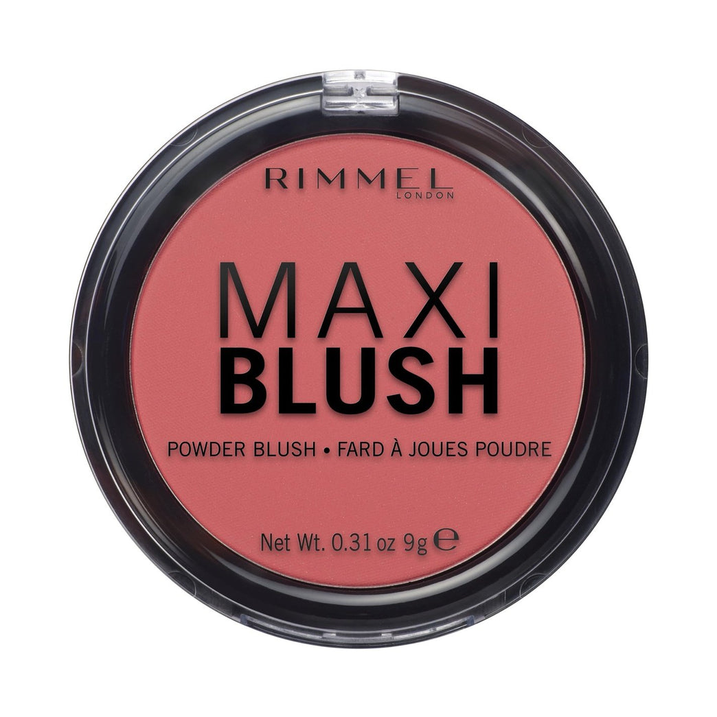 Rimmel London Vibrant Wild Card Maxi Blush - Highly Pigmented Powder Blusher, 9g