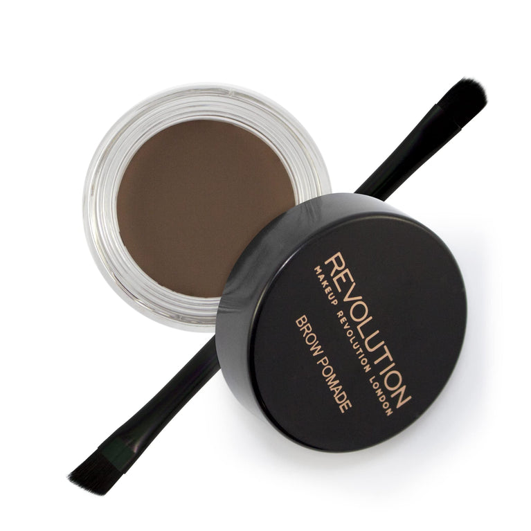 Revolutionary Dark Brown Brow Pomade with Smudge Proof and Waterproof Formula, 2.5g