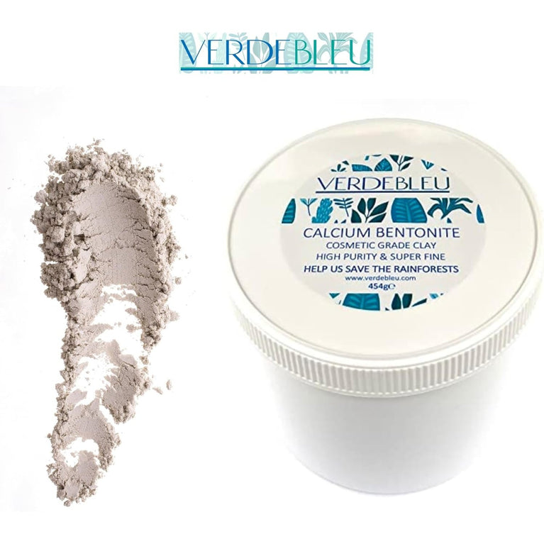 Verdebleu - Calcium Bentonite - Cosmetic Grade Clay Powder for Skin Detox and Pore Cleansing - 454g