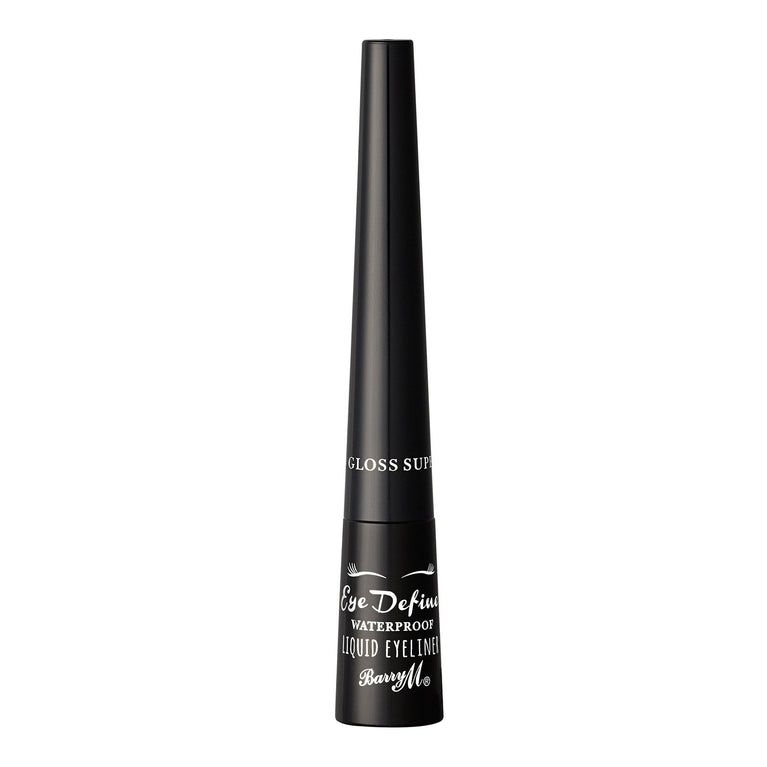 Barry M Cosmetics Super Gloss Black Liquid Eyeliner for Eye Definition, Long-Lasting - 26.16 Grams