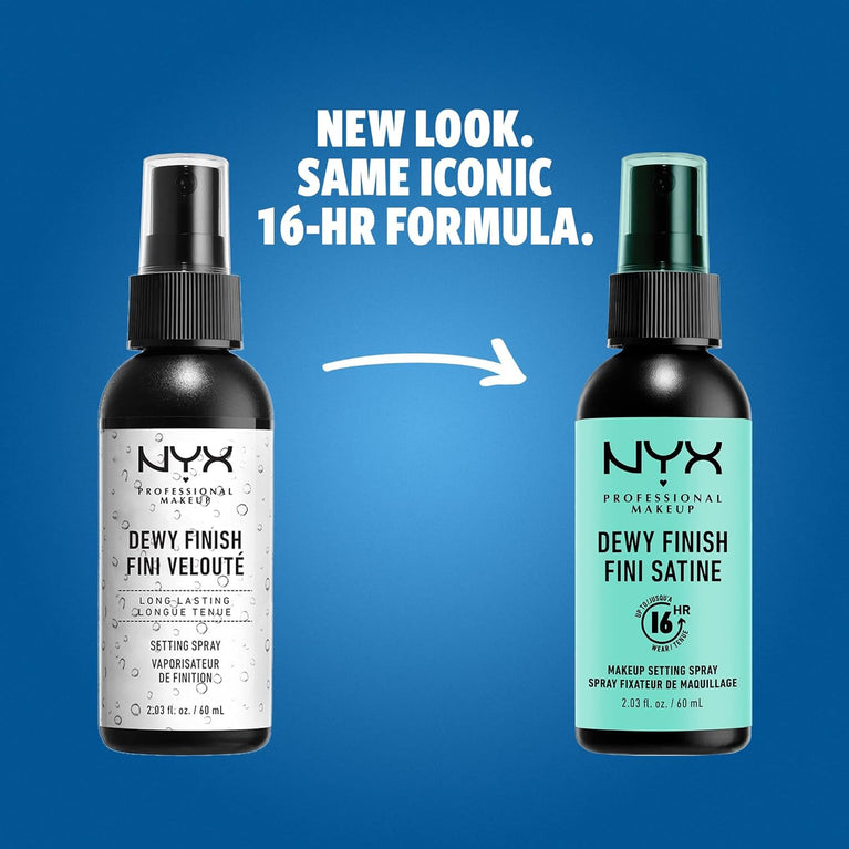 NYX Pro Makeup Dewy Finish Setting Spray for Long-lasting Makeup