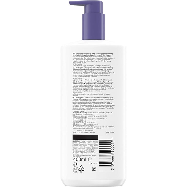 Neutrogena Visibly Renew Firming Body Lotion with Aloe Vera - 400ml