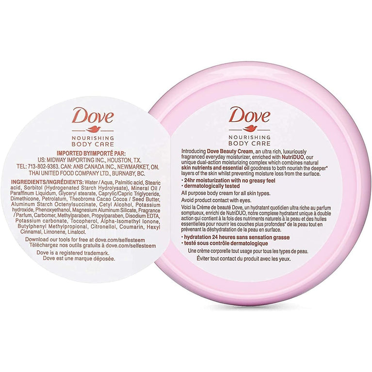 Dove Nourishing Beauty Cream for 24-Hour Moisturization | 250ml Pack of 1