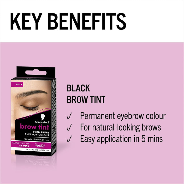 Schwarzkopf Professional Eyebrow Tint with Grey Coverage and Long-Lasting Results