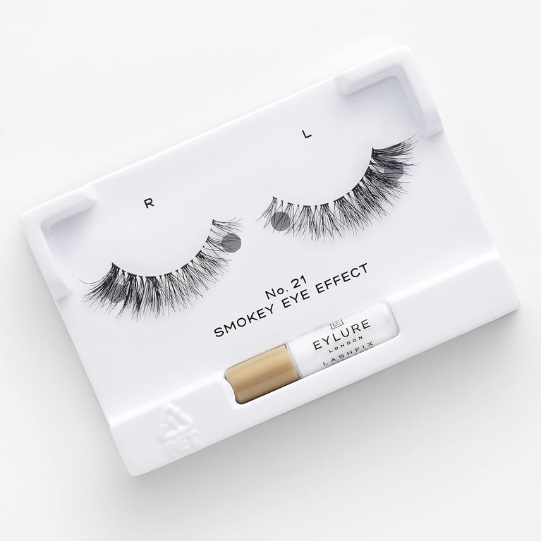 Eylure Quality False Eyelashes with Glue - Smokey Eye No. 021 Strip Lashes