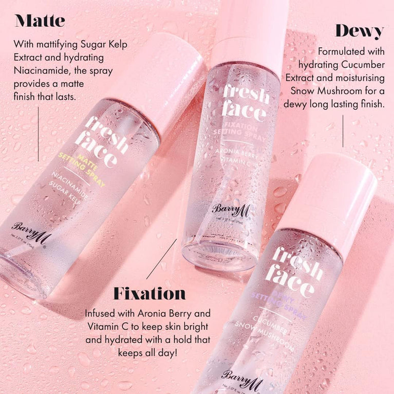 Barry M Ultimate Makeup Lock Setting Spray with Matte Finish - Infused with Mattifying Sugar Kelp and Hydrating Niacinamide for All-Day Perfection